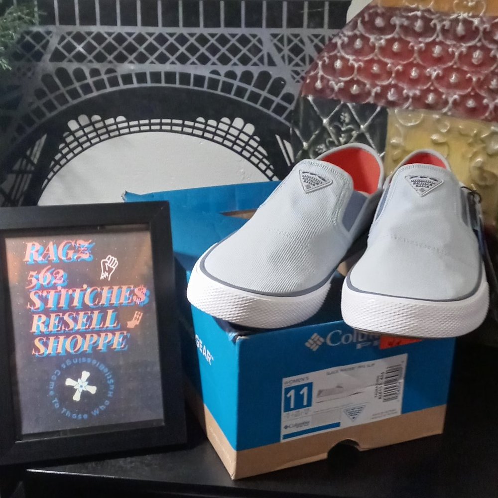 COLUMBIA SLACKWATER PFG SLIP BL0153-406 PALE BLUE MIRAGE POPPY WOMEN'S